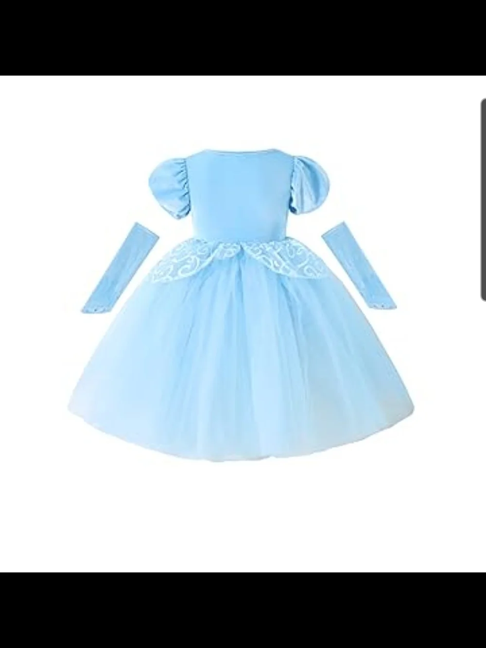 Cinderella-Inspired Light Blue Princess Costume Dress for Kids